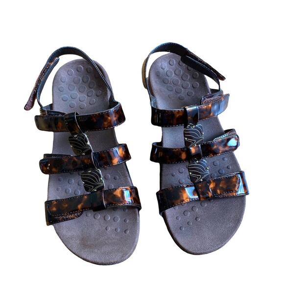 Vionic Gladiator Amber Tortoise Comfort Sandals 8us - Picture 1 of 6